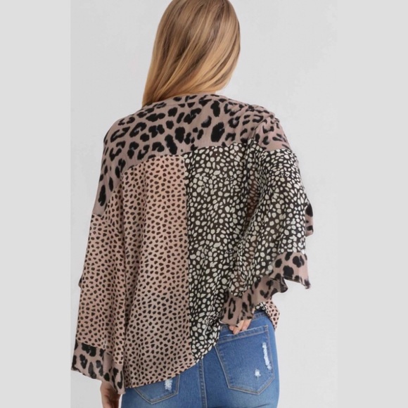 Multi Print Animal Top - Picture 3 of 10